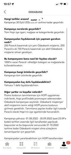 Hopi Odeabank 1000 TL Paracık