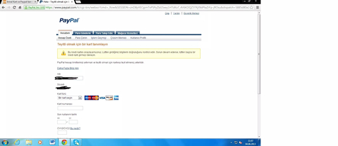 İninal Kart ve Paypal'dan Alış Veriş