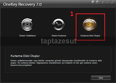  Kurtarma(Recovery) Bölüntüsünü Harici Harddisk'e Kopyalama REHBERİ (Lenovo Onekey Recovery)