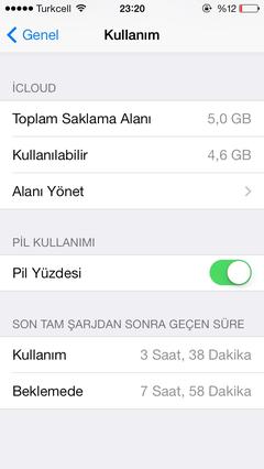  İphone 5S batarya sorunu.