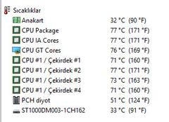 Arkadaşlar İşlemci sıcaklıklarım normalmi ?