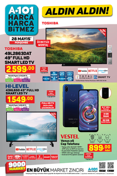 Vestel Venus E5 899  28 Mayis A101