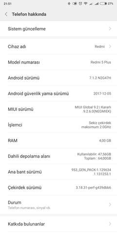 Xiaomi Redmi 5 Plus / Redmi Note 5 Ana Konu ve Kullanıcılar Kulübü