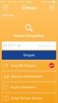 Km bilgisi sorgulama