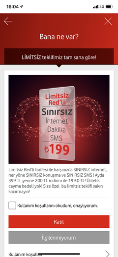 Vodafone Limitsiz Tarifeler! (ANA KONU)