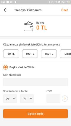 Trendyol cüzdan 30 lira Çek (Kşiye Özel)