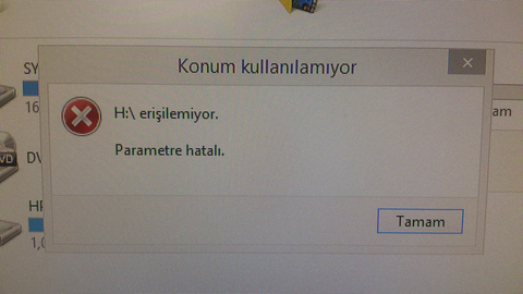 HDD Sadece Bir Bölümü Açılmıyor