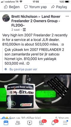 Landrover Freelander 2 aracım hakkında kullanıcı yorumum !