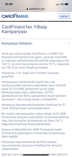 Cardfinanstan yılbaşı kampanyası 