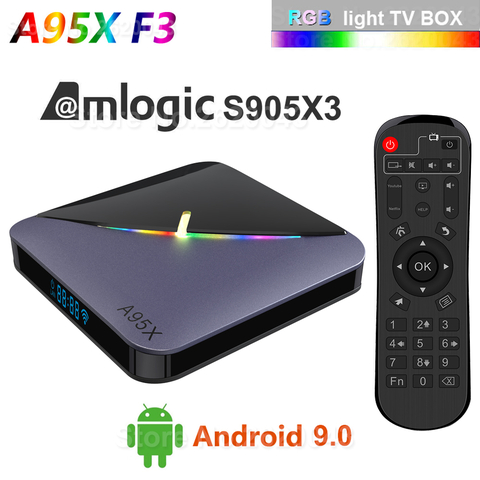 Efsane Geldi !! A95X F3 Amlogic S905X3 4GB Ram 64GB Rom Android 9.0 RGB Işıklı TV Box !!