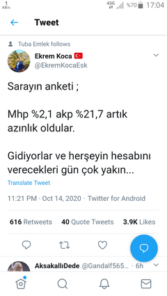 KONDA'dan son açıklama: AKP'nin oyları %25'e düştü.