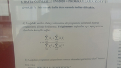 Fortran 95 ödevi yardım