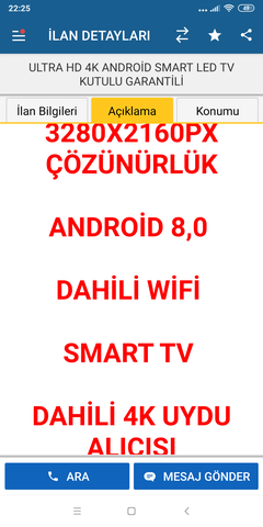 Telenova 82 Ekran 4K Dahili Uydulu Android TV
