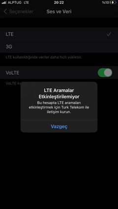 Turk Telekom LTE aramalari kapatildi uyarisi