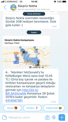 Turkcell Sürpriz Nokta Kampanyası