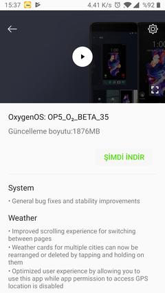 (Güncel: 25.12.2017) Oneplus 5 TAM DESTEK - OxygenOS 5 OREO - Detaylar içeride...