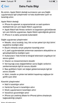  iOS 8.2 yayınlandı (Gelişmeler Burada)