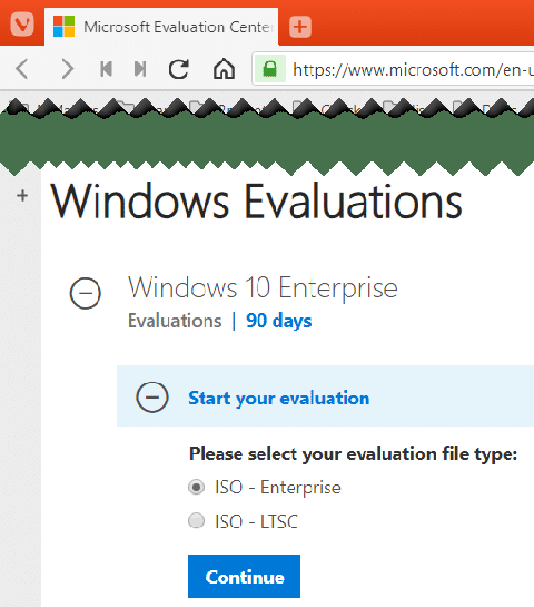 Windows 10 Enterprise LTSC 2021 EVALUATION ISO