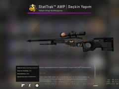 Çok Ucuza! Stattrak AWP Seçkin Yapım Minimal Wear