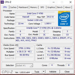 Intel i7 4790 