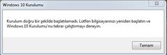  windows 10 yükseltme sorunu