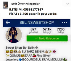  Satılık İnstagram Butik Hesabı