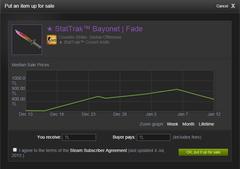  SATILIK CS GO STATTRAK BAYONET FADE