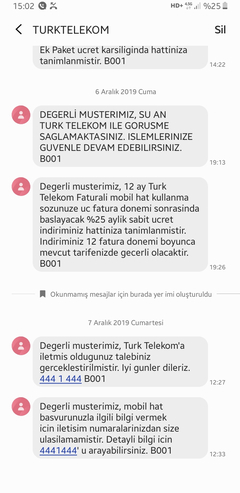 Türk Telekom Faturalıda 15GB 35TL (39TL Oldu) Tarifesi Kullananlar Kulübü