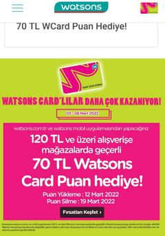 Watsons Card Kampanyaları (Ana Konu)