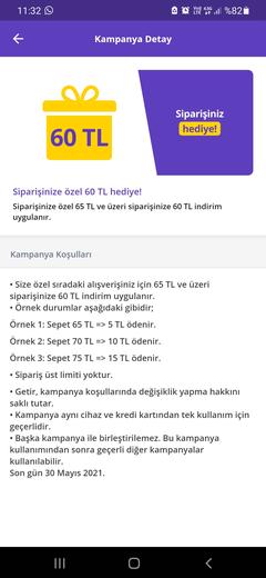 Getir 55/50 Kişiye/bölgeye özel