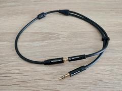 Kulaklık ve mikrofon ayırıcı kablo