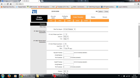 IP Kamera MODEM Port Açma Hakkında ve AYAR YARDIMI Lütfen