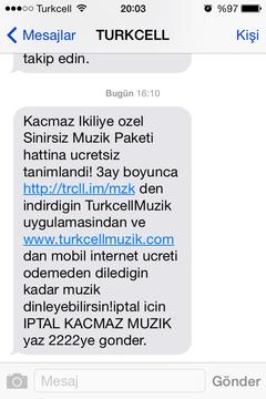  Bedava 3 ay turkcell müzik