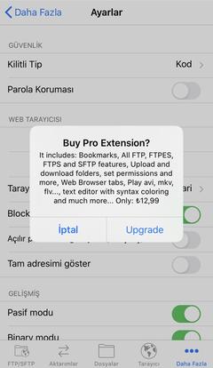 iOS Universal Ücretsiz FTP Uygulaması (Bitti)