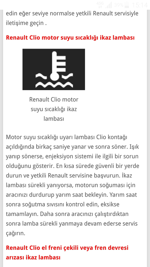 Aracımdaki bu ışık ne anlama geliyor?