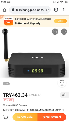 Case4U Tanix Tx6 4K HDR 4/32 (Tv Box)