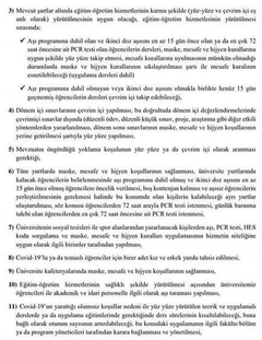 Hacettepe Hibrit / Sınavlar Online / Aşı Zorunlu