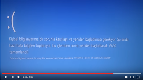 ''attempted execute of noexecute memory'' Hatası Yardım Lütfen!