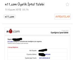 11 kasım 2018 N11.com boykotu (ÖZÜR GELDİ N11'den, yazının sonuna ekledim)