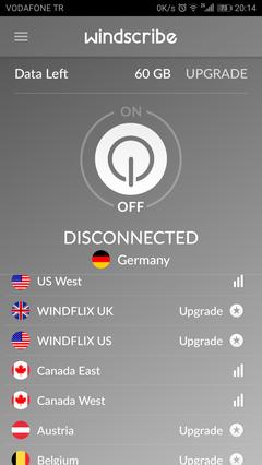 Windscribe VPN -- Ömür boyu ücretsiz aylık 60GB Premium VPN