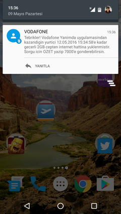 Vodafone 1GB Hediye