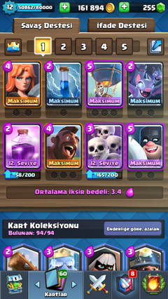 Satılık köy clash of clans köy 12 seviye + 12 seviye ful clash royal + 500 yaş isim değişe biliyor