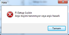  Bin uzantılı setup dosyası...