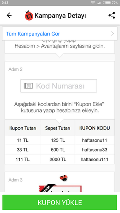 n11 haftasonu kupon kampanyası (telefonda da geçerli) 