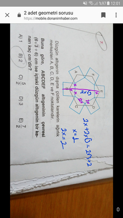 2 adet geometri sorusu