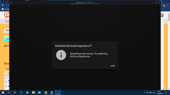 nvidia geforce experience bir sorun çıktı yeniden başlatmayı deneyin hatası alıyorum