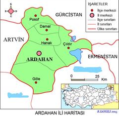 Ardahan ve ilçelerinde ölçülen en düşük sıcaklıklar