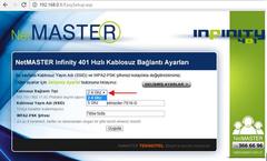 NETMASTER INFINITY401 DOCSIS 3.0 24X8 KABLOSUZ MODEM