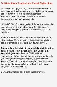 TurkNet Destek Burada