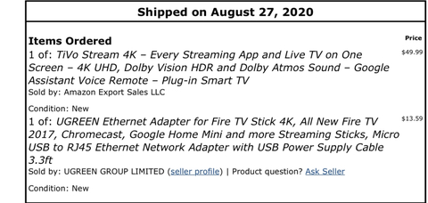 TiVo stream 4K
